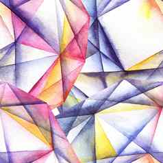 水彩钻石水晶模式