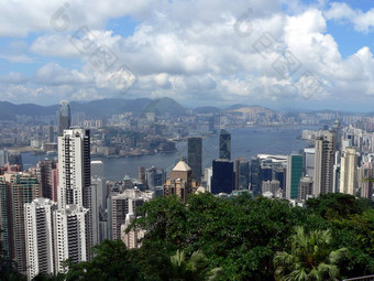 视图维多利亚港口峰在香港香港