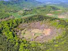 圣诞老人margarida火山已经灭绝的火山科马卡加泰罗尼亚加泰罗尼亚西班牙