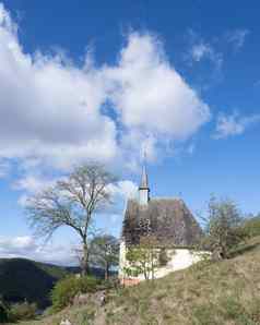 教堂高波美拉尼亚摩泽尔谷德国艾弗尔