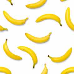 香蕉无缝的模式流行艺术香蕉模式热带摘要背景香蕉色彩斑斓的水果模式黄色的香蕉