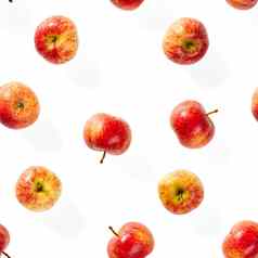 无缝的模式成熟的苹果热带水果摘要背景苹果无缝的模式白色背景