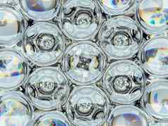 钻石宝石发光玻璃球泡沫模式万花筒