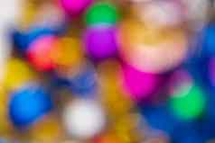 散焦发光的圣诞节球假期装饰摘要模糊的散景背景效果