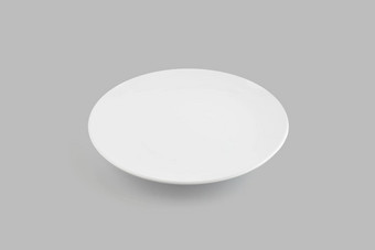 菜孤立的白色背景用具食物陶瓷板空厨房用具餐具不锈钢工作室对象概念