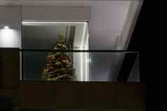 装饰圣诞节基斯树饰品建筑阳台