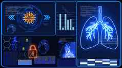 未来主义的技术蓝色的语气监控研究分析疫苗科维德