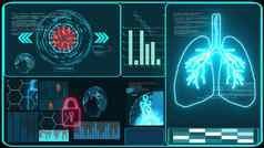 未来主义的技术研究数字处理数据信息图分析疫苗