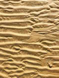 痕迹水湿沙子