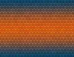 深蓝色的橙色梯度蛇皮肤模式平规模