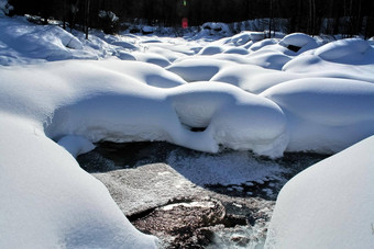 部分河免费的雪冰自然贝加尔湖