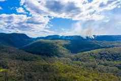 小森林大火蓝色的山澳大利亚