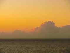 日落复活节岛颜色日落海洋