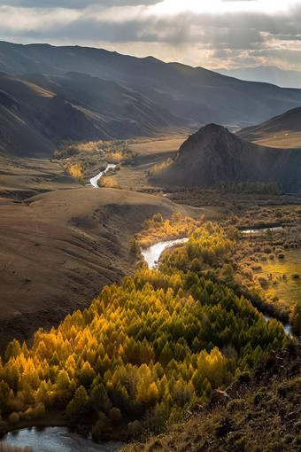 阿尔泰山景观自然阿尔泰山峡谷山