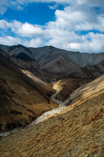 阿尔泰山景观自然阿尔泰山峡谷山