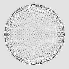 摘要球形模式粒子高技术数据网格可视化信息网络数字渲染
