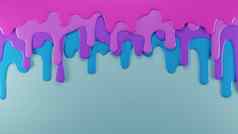 滴层阴影蓝色的紫色的摘要概念背景数字渲染