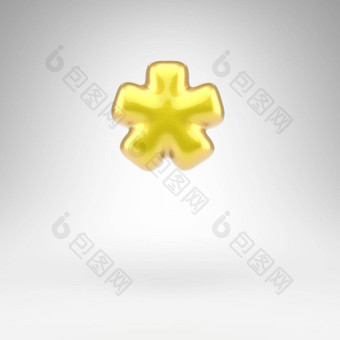 <strong>星号</strong>象征白色背景黄色的车油漆标志光滑的金属表面