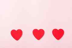 红色的心作文问候卡爱情人节一天概念