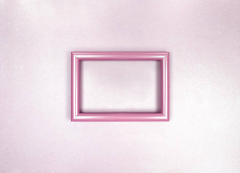 框架墙简约软粉红色的单色照片