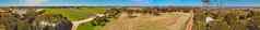 全景空中视图袋鼠岛农村春天澳大利亚