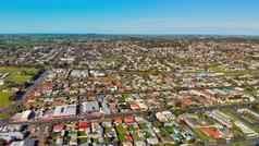甘比尔澳大利亚空中视图城市景观美丽的早....