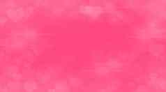 情人节一天摘要数字艺术背景散景心形状模仿粉红色的
