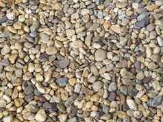 棕色（的）鹅卵石石头路径地板上花园自然摘要背景