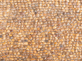 棕色（的）鹅卵石石头墙休息区域自然纹理摘要背景