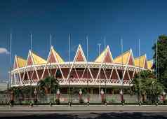 查克托穆克会议大厅体系结构具有里程碑意义的建筑金边在金边柬埔寨