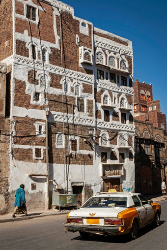 街场景建筑小镇萨那也门