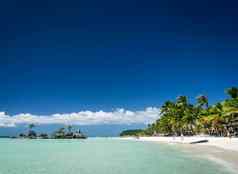 站海滩区域长滩岛热带天堂岛菲律宾