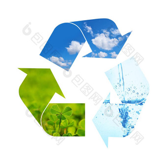 插图回收象征自然元素