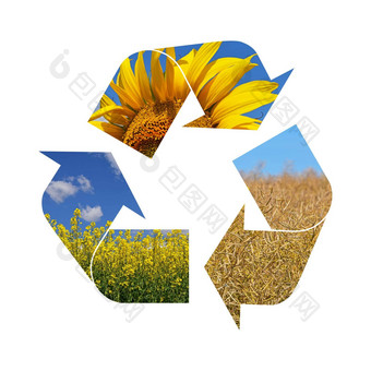插图回收象征农业
