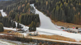 奥龙佐谷滑雪山坡上冬天季节意大利阿尔卑斯<strong>山脉</strong>