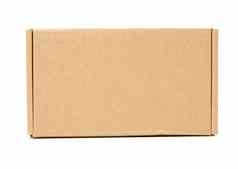 棕色（的）纸板盒子孤立的白色背景