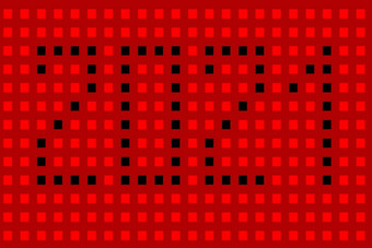 数量黑色的广场红色的背景视图前面<strong>圣诞节</strong>卡片