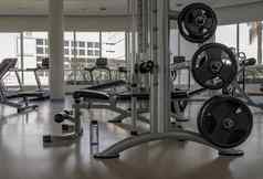 健身房健身工作室现代健身设备健身事件