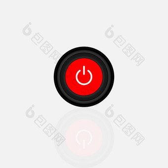 推风格权力按钮按钮随信附上红色的按钮随信附上绿色白色背景