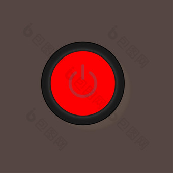 推风格权力<strong>按钮按钮</strong>随信附上红色的图标白色棕色（的）背景