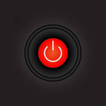 推风格权力<strong>按钮按钮</strong>随信附上红色的图标黑色的背景