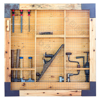 工具架子上墙隔离白色