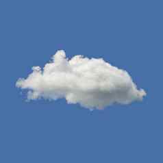 美丽的最小的单自然白色云清晰的蓝色的天空背景照片自然Cloudscape多目的