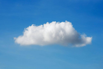 单自然白色云蓝色的天空背景白天照片自然云自由自然概念
