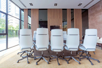 室内现代会议房间会议房间办公室业务建筑业务公司团队合作概念