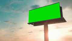 广告牌绿色屏幕浓度关键