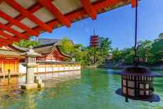 严岛神社神社五层楼的宝塔Miyajima