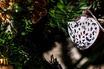 圣诞节挂装饰冷杉树装饰圣诞节树冷杉分支圣诞节装饰物装饰