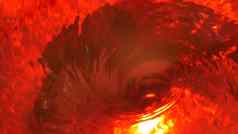 象征地狱地狱∞红色的液体催眠阿卡漩涡把冥想Ruby发光的惠而浦迷人螺旋隧道水晶流体激烈的超现实主义的有节奏的水梯度