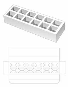 长插入盒子矩形尼德赫这减少模板